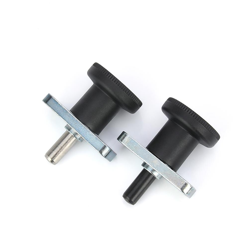 3 Colors Plastic Knob Steel Pin Plate Mount Lock-Out Hand Retractable Spring Plungers Indexing Plungers With Steel Plunger Pin