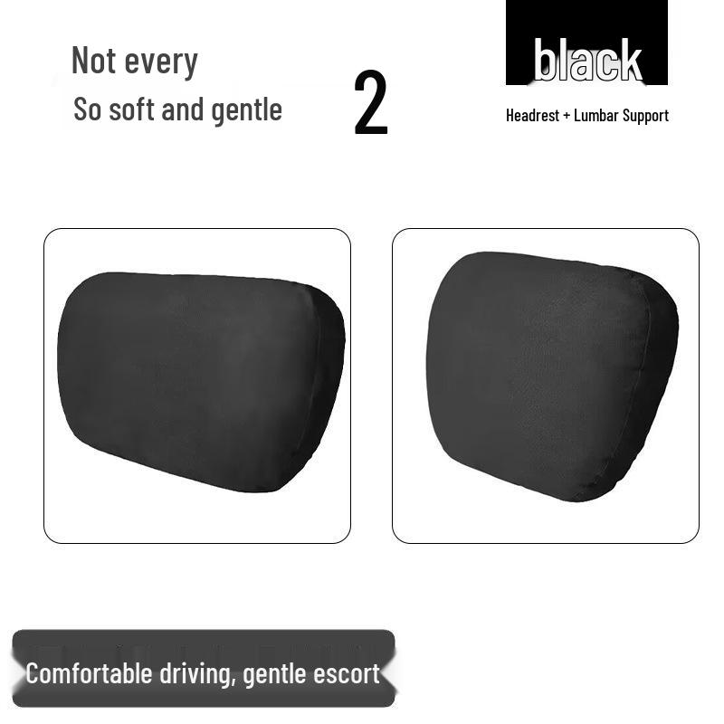 Suede Lumbar Support Pillow for Maybach - Original Neck and Headrest Cushion