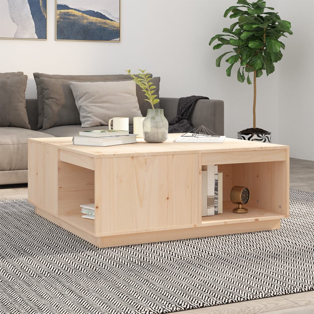 Coffee Table 100 x 101 x 40.5 cm Solid Pine Wood