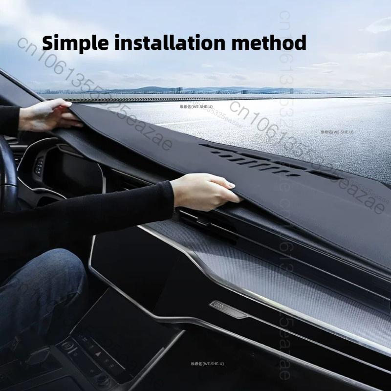 Dashboard Anti-UV Mat Cover For Toyota RAV4 XA60 2026 2027 genuine leather Center Console Sunshade Protector Pad Car Accessories