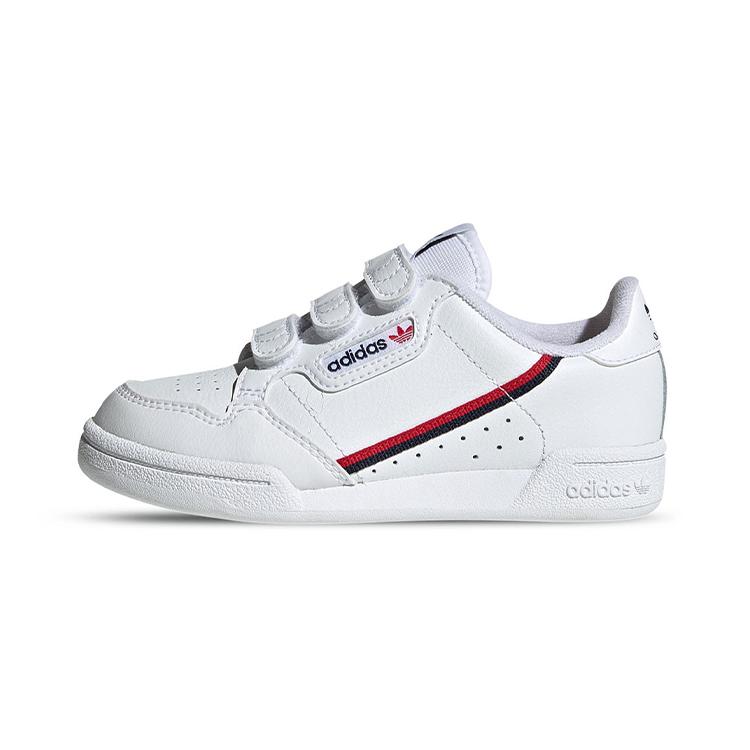 

Adidas Originals Continental 80 Comfortable Breathable Low top Kids Skateboarding Shoes White EH3222 31.5