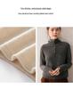 2025 Women's Cashmere Wool High Neck Multi-Button Sweater - Autumn Winter Solid Design