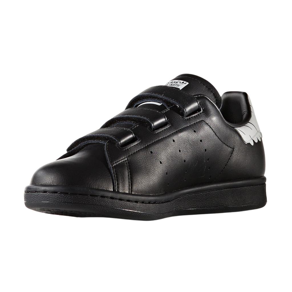 Adidas Originals Stan Smith Comfort Trendy Comfortable Slip-Resistant Durable Low-Top Casual Shoes Women Sneaker Black BY2974