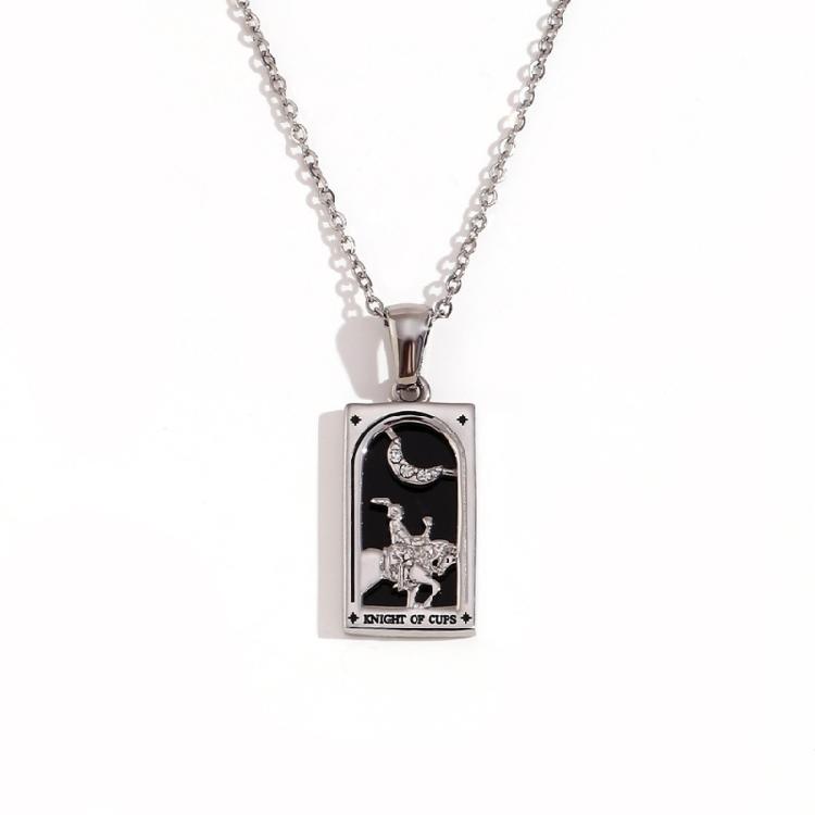 Trendy Minimalist Tarot Inspired Necklace With Creatvie Symbols And Lightweight Design For Comfortable Daily Wear