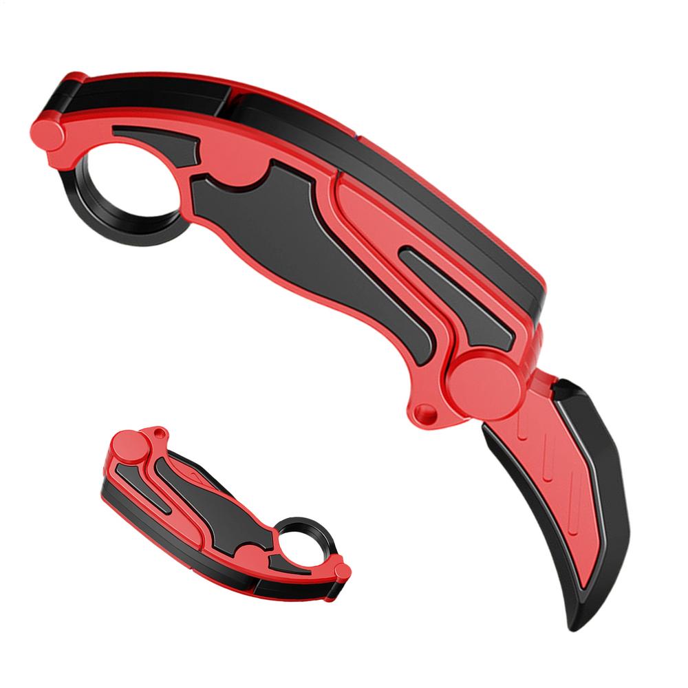 Fidget Klauw Snijder 3D Geprint Zwaartekracht Vouwbaar Sensorische Spinner Wortel Snijder Speelgoed Voor Volwassenen Reizen Werk Huis School Bureau Feest black