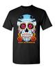 California Mexican Skull Short Sleeve T Shirt Dry Blend Multiple Sizes Unisex T-Shirt