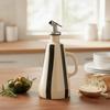 Cone-shaped Olive Oil Dispenser Automatic Pouring Ceramic Seasoning Bottle  Restaurant