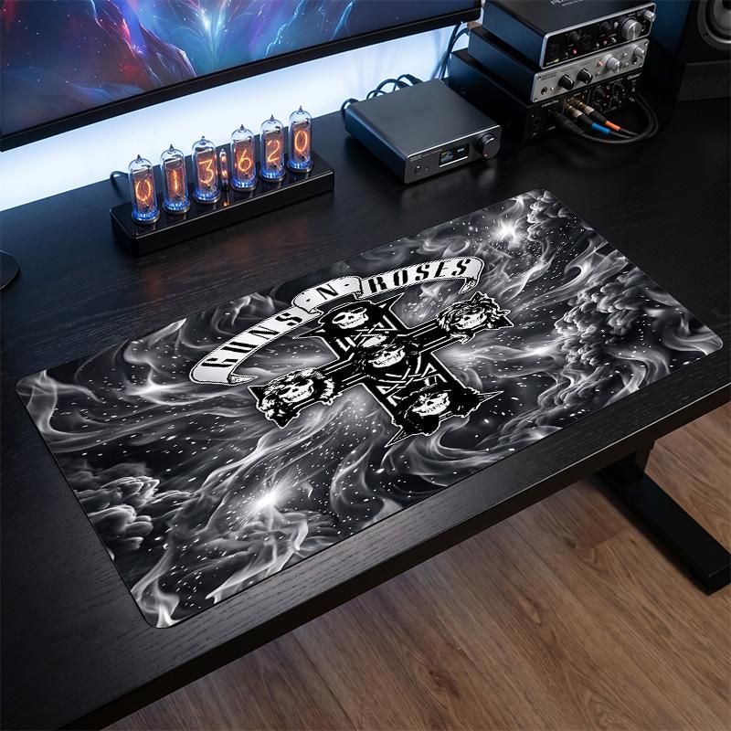 Guns N’ Roses Print Large Mouse Pad Smooth Surface Anti?Slip Desk Mat For Gaming Office Laptop Decoration