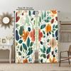2 Pcs   Versatile Polyester Transparent Curtains for Home Decoration Boho Retro Leaf for Use In Bedrooms and Living Rooms