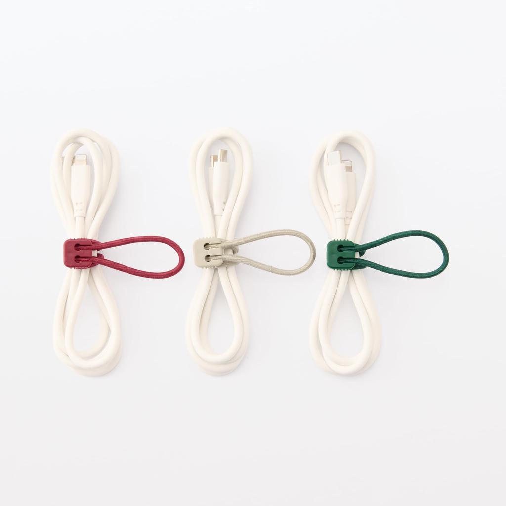 Japanese MUJI Multi-Color Locking Rubber Bands Set