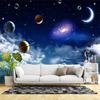 Universe Starry Sky Wallpaper Living Room Bedroom Tv Background Ceiling Galaxy Mural