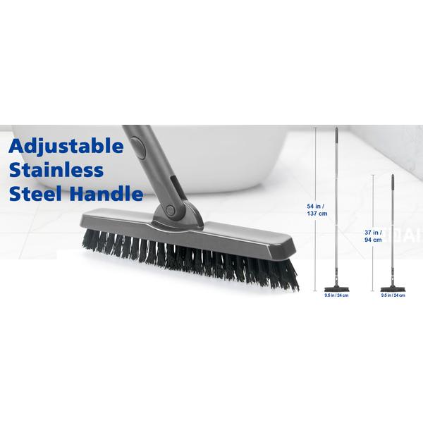 CELOX z Długim Uchwytem, Szczotka do Czyszczenia Fug Płytki Podłogowe, do Prysznica