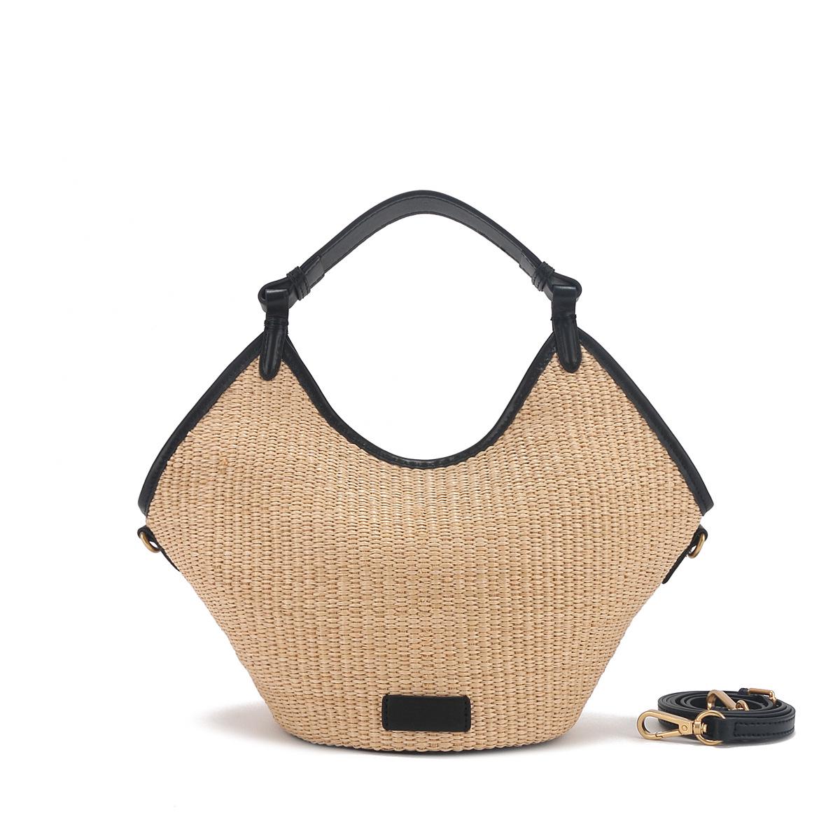 

Минималистичная сумка-тоут из замшевой кожи кофе - американская матовая сумка-ведро для женщин 16x16x22 cm