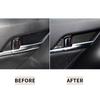 For Toyota Camry 2018   Accessories Carbon Fiber Interior Door Bowl Handle Panel Cover Trim Decals Sticker