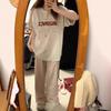 Women's College-Style Star Letter Cotton T-Shirt: Loose-Fit, Short-Sleeved, All-Match Summer Trend