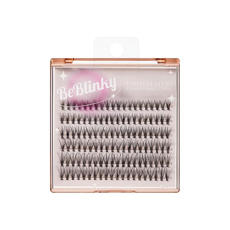 False Eyelashes, Lash Extension Kit 06, 9mm-16mm, Narrow Band, Easy to Apply and Remove, No Damage to Natural Eyelashes, 120 Lash Clusters - Natural 1 count (Pack of 120)