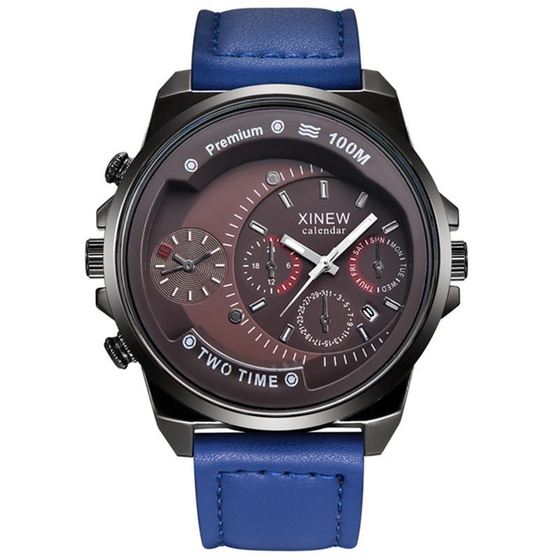 Watch Men's Belt Gift Simple Calendar Quartz Watch