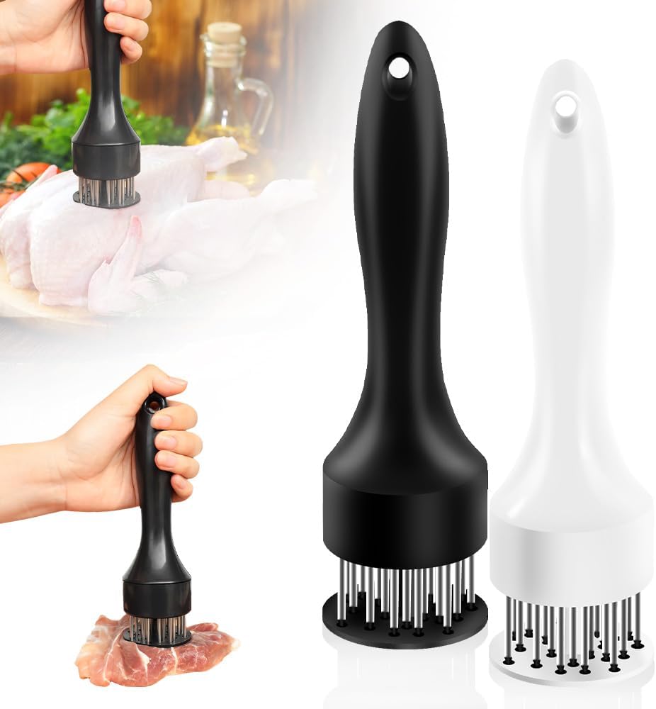 Stainless Steel Meat Tenderizer, 2026 New Stainless Steel Meat Tenderizer Needle 21 Pin Steak BBQ Kitchen Cooking Tool
