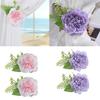 Pack of 2 Artificial Flower Curtain Clips Decorative Tiebacks Clasps Buckles Window Drape Holders Holdbacks Home Decors