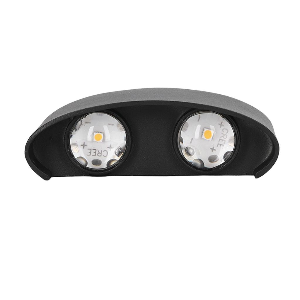 LED nástěnné svítidlo Vodotěsné Moderní nástěnné svítidlo Vnitřní Venkovní Dekorace 90‑265V 4W Černý plášť Bílý