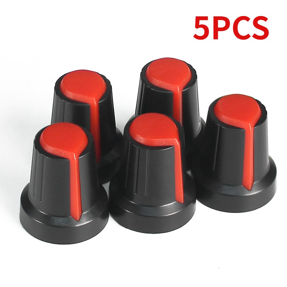 5-30PCS Potentiometer Knobs 15X17mm 6mm WH148 Potentiometer B10K Color Knob Cap Yellow Orange Blue White Red Green