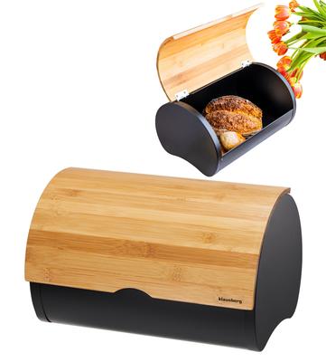 Steel Bread Box 32cm Container for Bread Baked Goods KLAUSBERG KB-7711