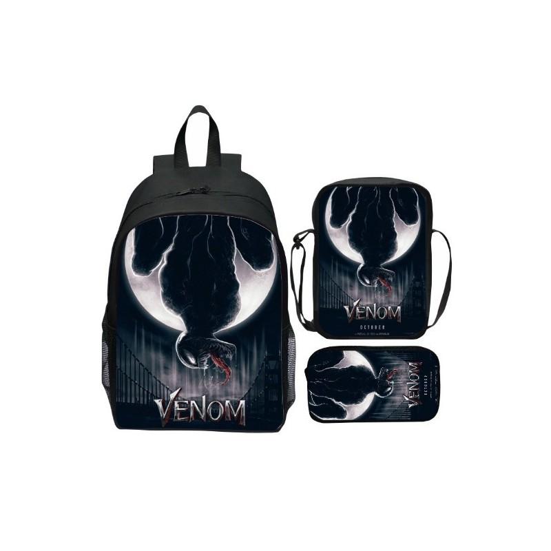 Spiderman School Backpack Set With Oxford Fabric Breathable Waterproof For Kids