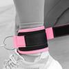 Double D Ring Ankle Cuffs Heavy Duty Straps For Glutes Legs Abs Workouts Strength Training Gym Equipment