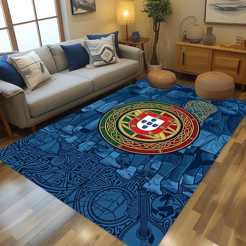 Royal Emblem Fabric carpet Living room and bedroom mats Doormat Art Christmas gifts Doormat