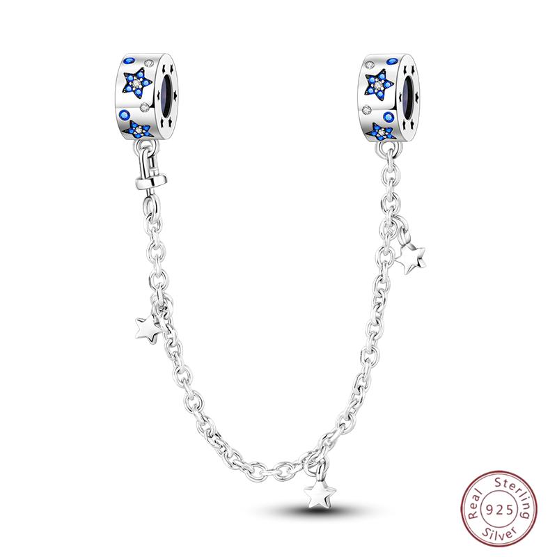 Copper Safety Chain Rainbow Flower Inlaid Zirconia Beads Suitable For Original Bracelet Bracelet Diy Jewelry