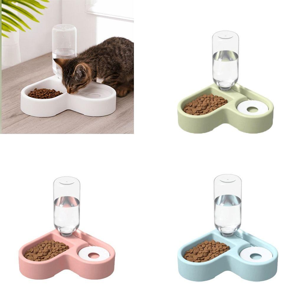 Feeding Dispenser Automatic Water Bowl Feeder Dual-use Corner Pet Food Dish Drinking And Feeding