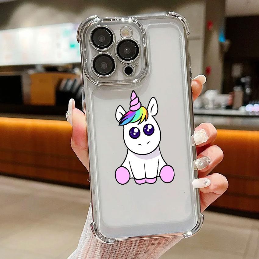 

Unicorn with Rainbow Pee Cases For Samsung Galaxy A56 A55 A54 A52 A53 5G A36 A34 A35 A50 A73 A26 A25 A16 A06 Clear Phone Cover Galaxy A05