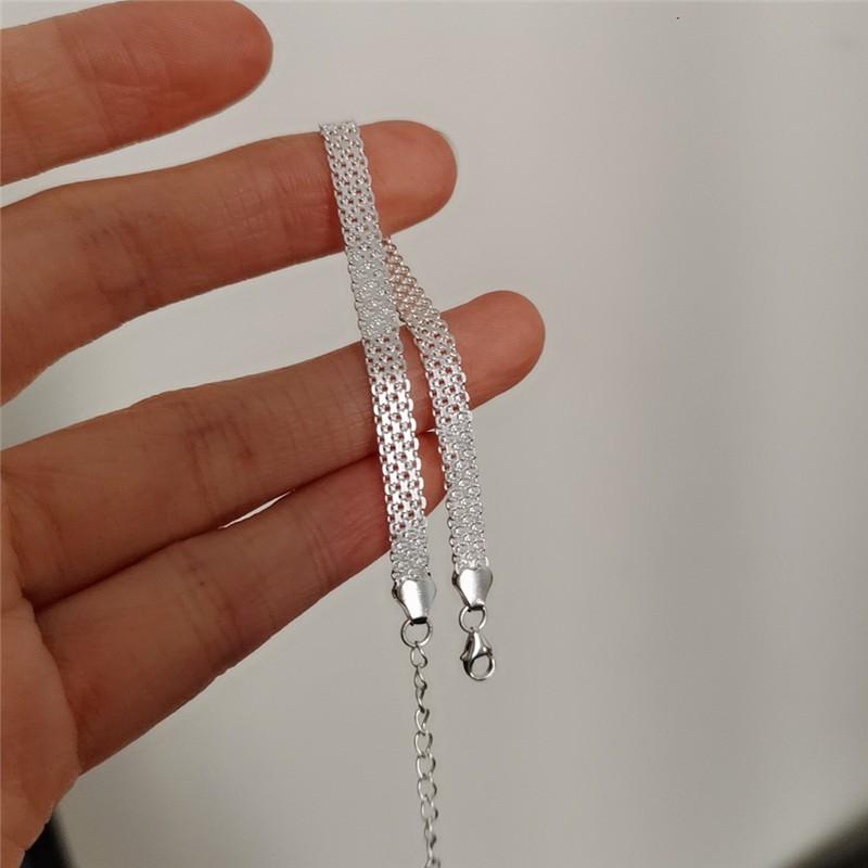 Sterling Woven Lace Mesh Bracelet Women Elegant Vintage Royal Style Delicate Luxury Accessory