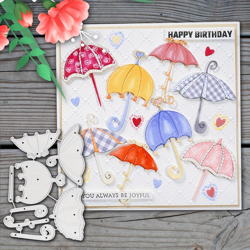 Deštník Kovové vyřezávací matrice Šablony DIY Scrapbooking Papír/foto Karty Embossovací raznice