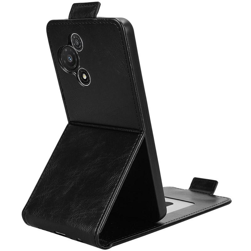 

For TCL 60R 5G T519H/60 5G T521H Stand Case Magnetic Clasp Vertical Flip Leather Phone Cover with Card Holder Dark Blue