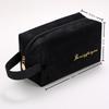 Velvet Makeup Bag Set: High-Capacity, Four-Piece Luxury Cosmetics Storage