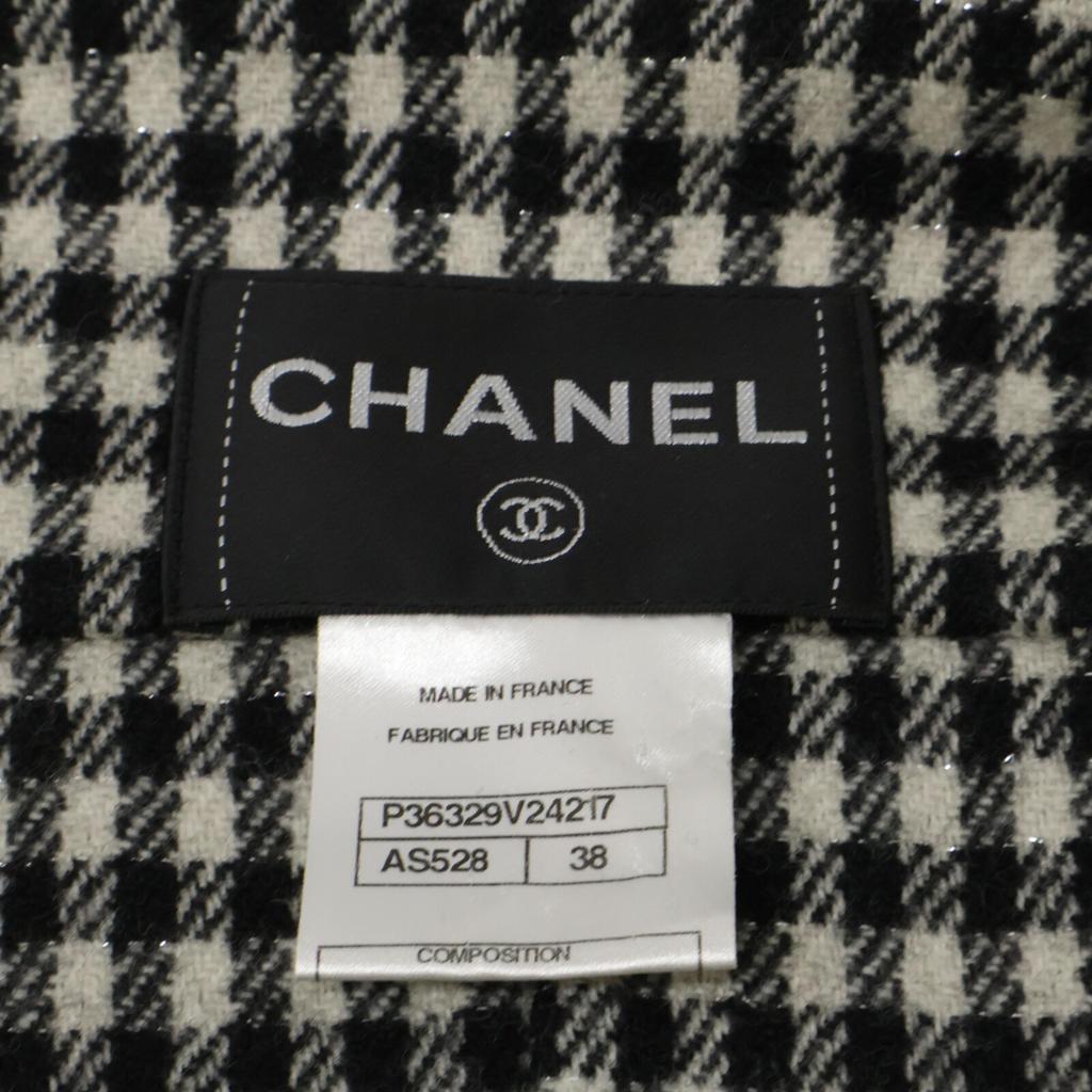 CHANEL [Good Condition/Domestic Regular] 09A P36329V24217 CC Logos Button Double Breasted Long coat 38 blackUsed