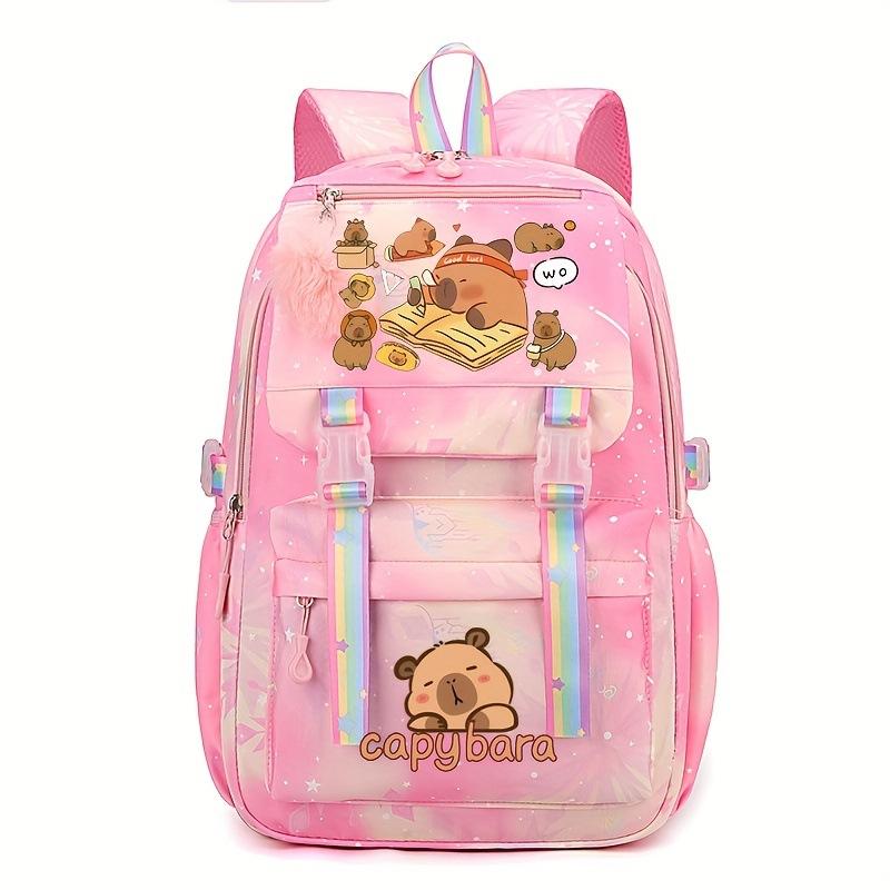 

Новый милый детский рюкзак с принтом, большой вместимости, для кампуса, школьная сумка для учеников начальной и средней школы