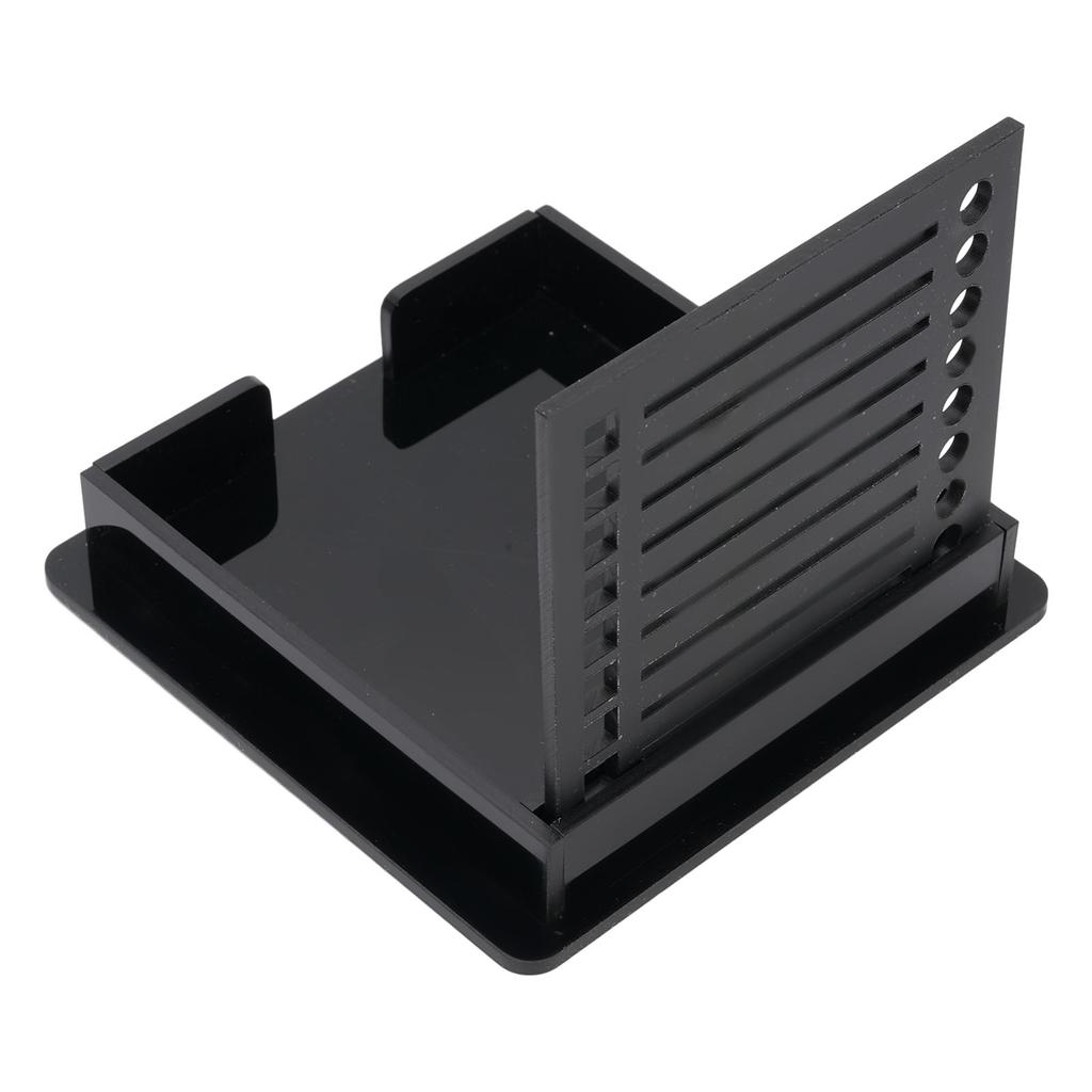 Hållare för Post-it-lappar ABS Memo Pad Organizer med Schablon för 3x3 tums anteckningsblock Pop Up-lappar