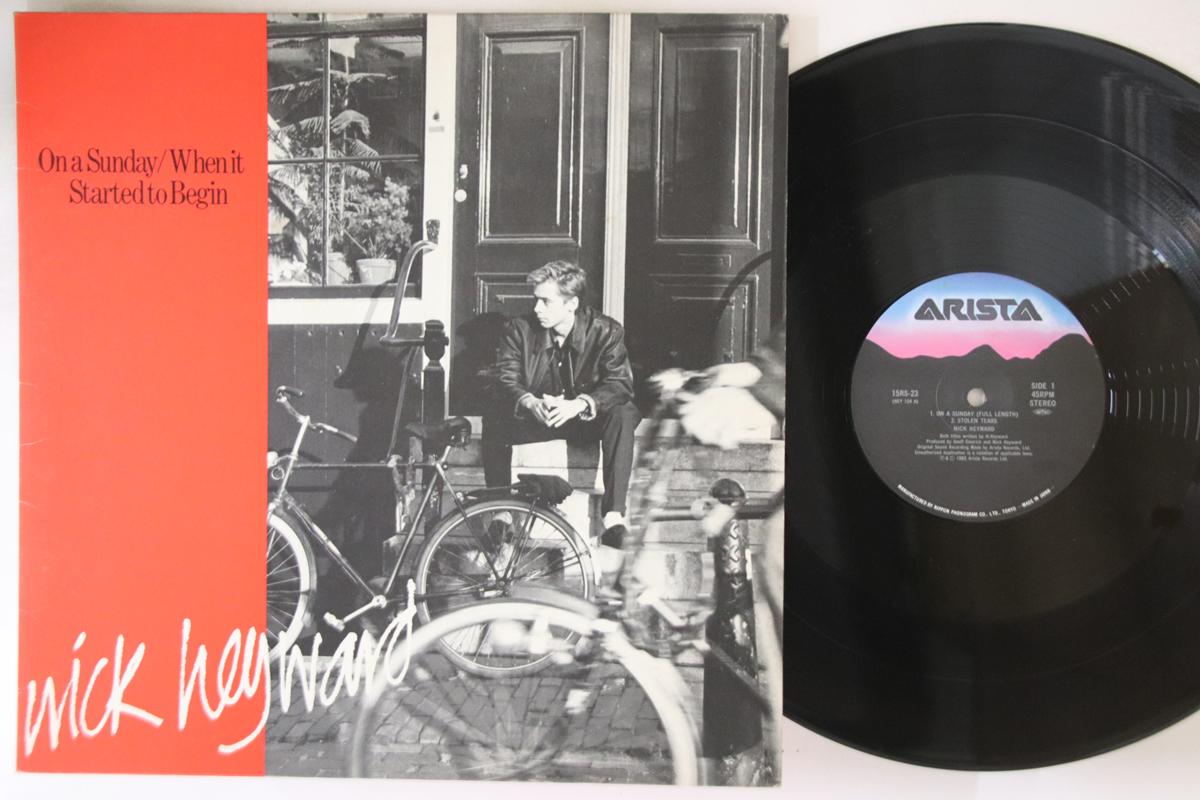 

12inch Record NICK HEYWARD On A Sunday When It Started To Be 15RS23 ARISTA 1983 Japan Rock Used
