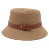 Japanese Papyrus Bucket Hat Double Yellow Belt Versatile Male And Female Models Catwalk Sunscreen Sunshade Straw Hat