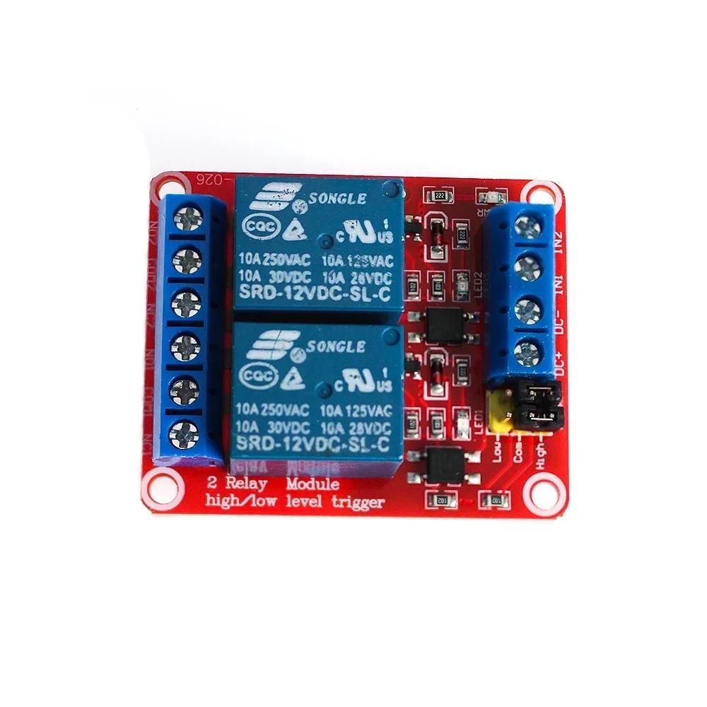 1 2 4 8-Kanal Relaismodul Platine Shield 5V 12V 24V mit Optokoppler Unterstützung High und Low Level Trigger für Arduino