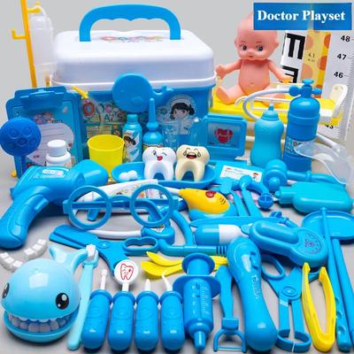 Kids Doctor Set Dentist Nurse Pretend Play Toys Simulated Stethoscope Medical Tool Kit Medical Role Play Accessories Fun Gifts