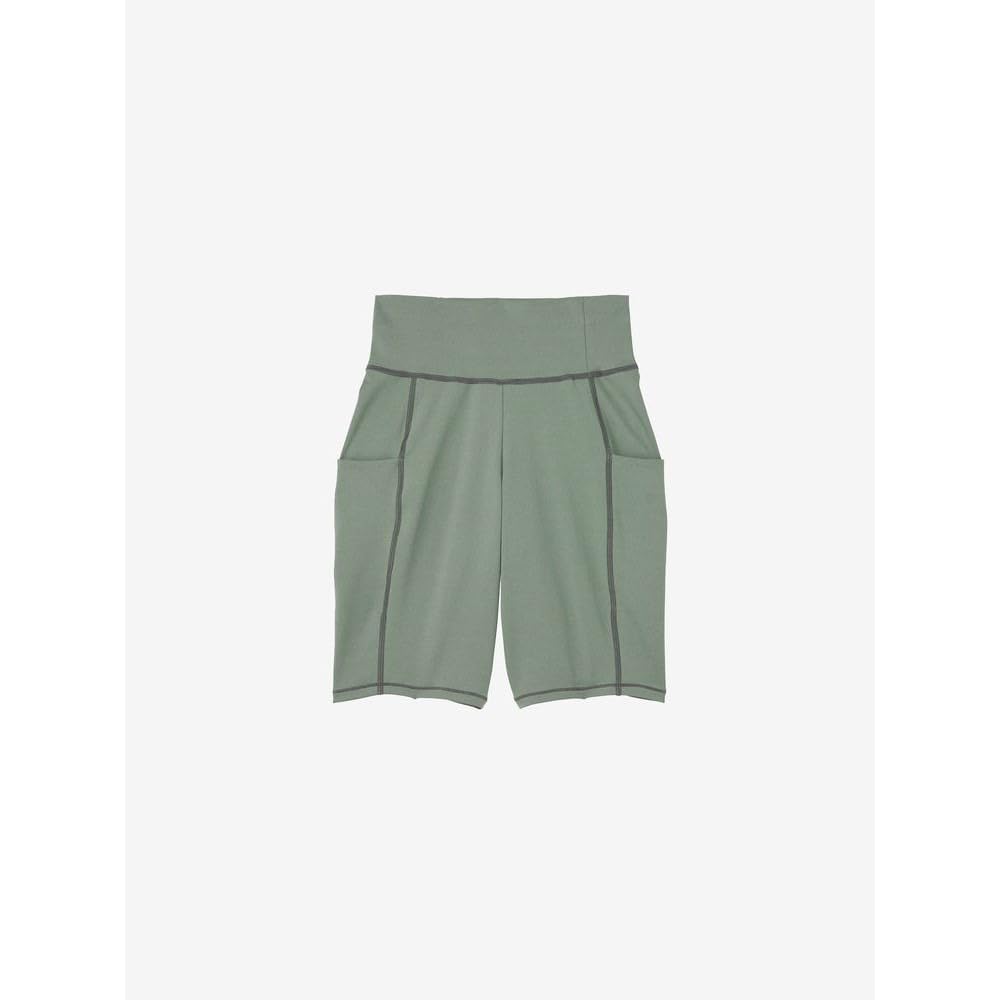 Leggings Any Motion Short Leggings Antibacterial and Deodorizing Stretch UV Protection Sweat Absorbent Quick Drying DC223350 Nordic Green M [Danskin]