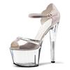 Sandals Women's Summer 2025 New Stiletto Student Versatile Open-toe Bag and Crystal Roman High Heels