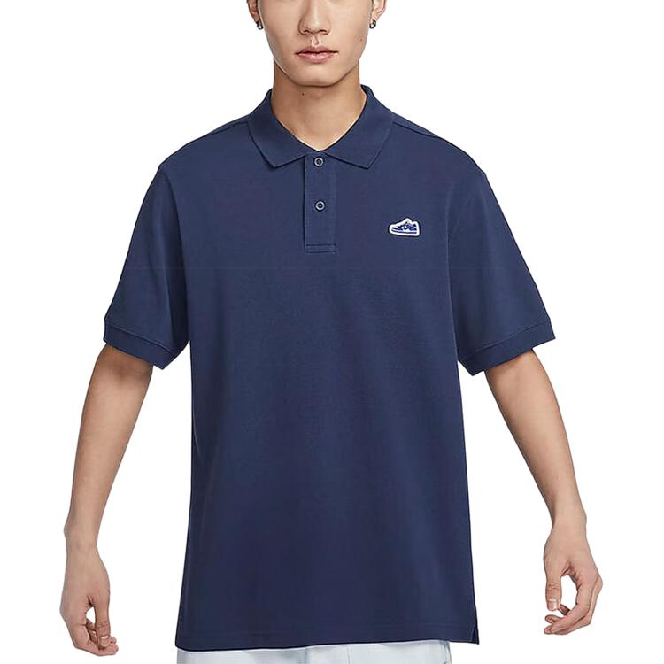 

Nike Клубная спортивная повседневная футболка-поло с коротким рукавом для мужчин, синяя HJ3960410 XL