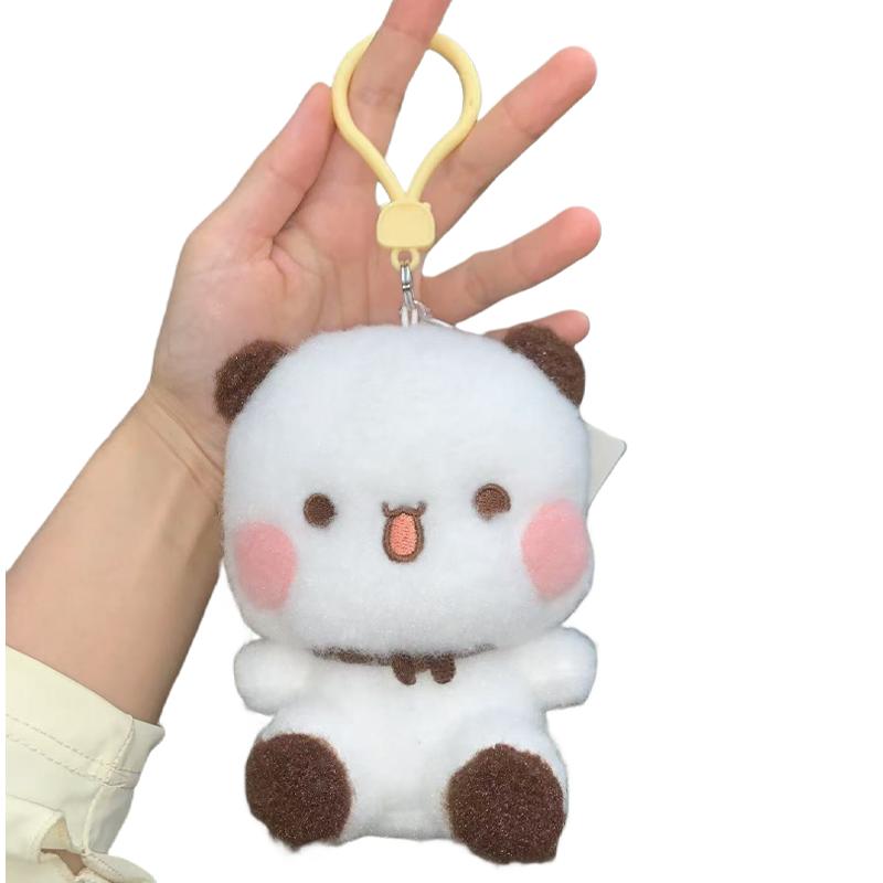 Cute Original Bubu Dudu Plush Keychain Super Soft Cartoon Bag Pendant Cute Kawaii Stuffted Doll Soft Plushie Accessories Couple Gifts
