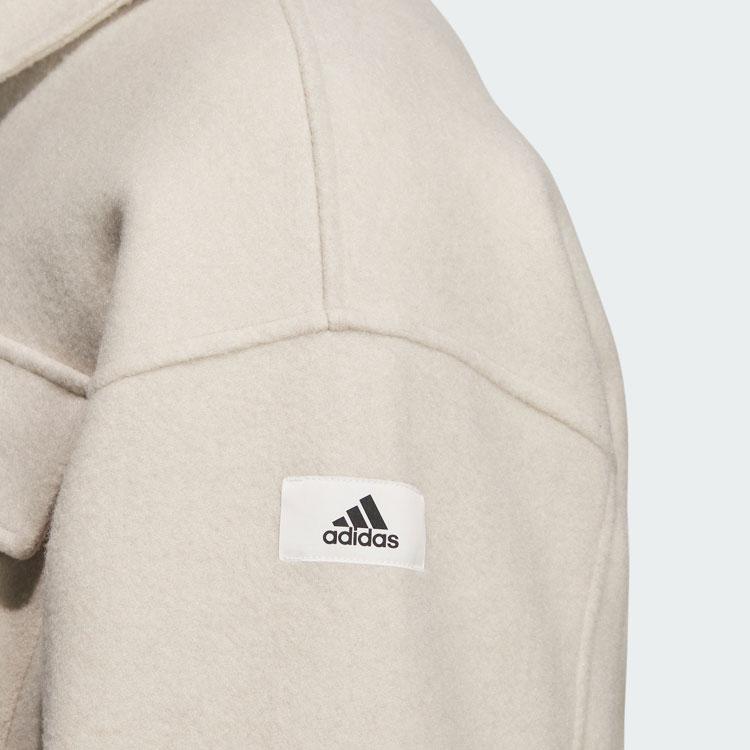 Adidas Lounge Solid Color Sports Outdoor Casual Shirt Jacket Men Jackets IP4969