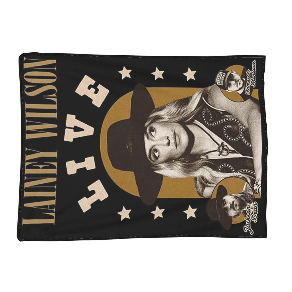 Lainey Wilson - Country's Cool Again Portrait Blankets Soft Warm Flannel Throw Blanket Bedding for Bed Room Picnic Travel Couch