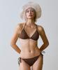 VINAJ Triangle Bikini Panties (Solid/Brown)